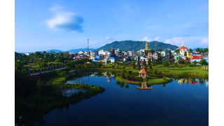 Thành phố Bảo Lộc nhin tư trên cao